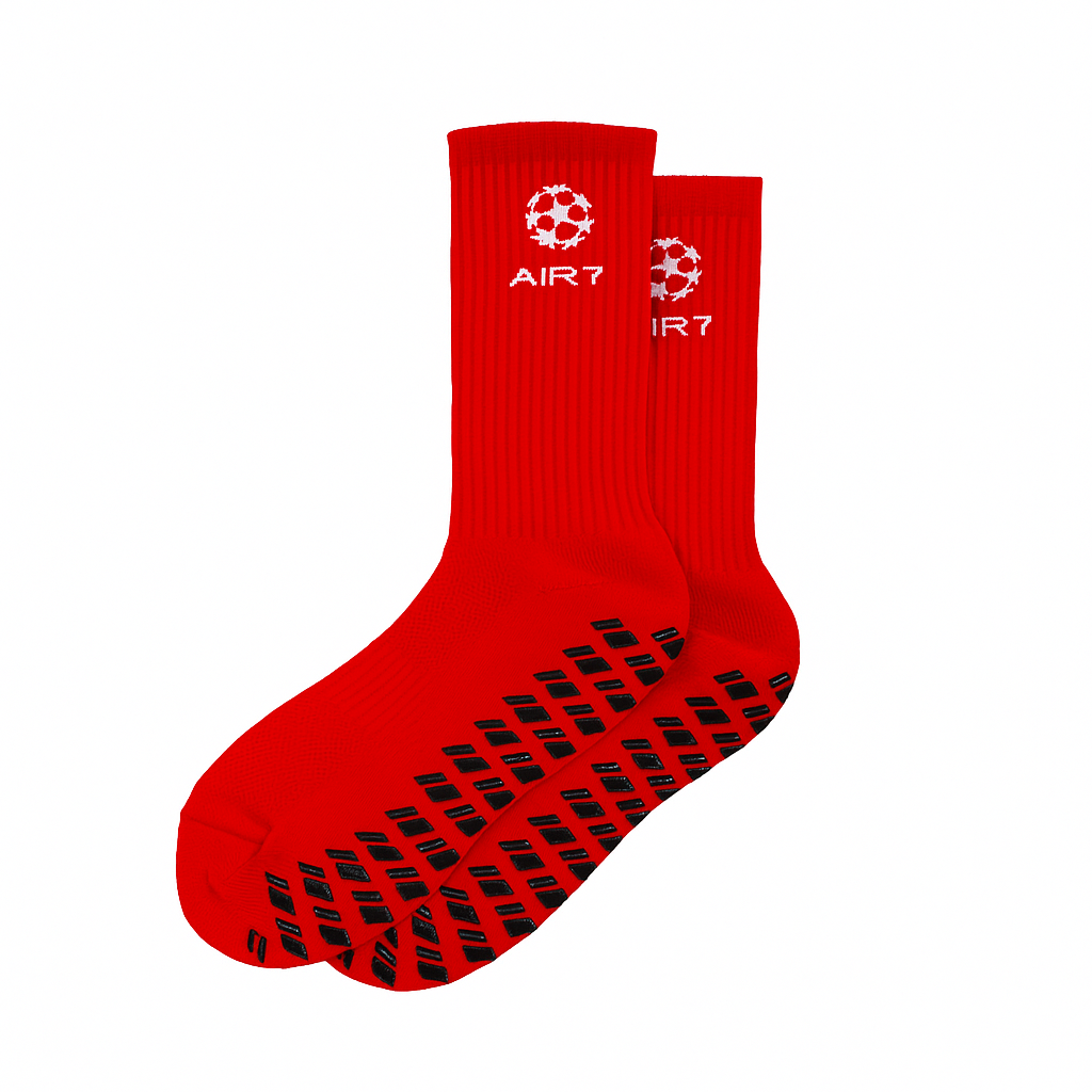 AIR7 Grip Socks KIDS RED "one size fits all" 35-42